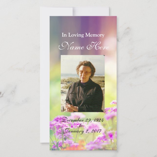 Personalised Prayer Card / Prayer Cards (Front)
