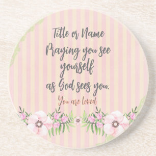 Personalised Prayer Quote  Coaster