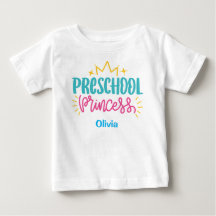 Personalised Pre-School Princess T-shirt