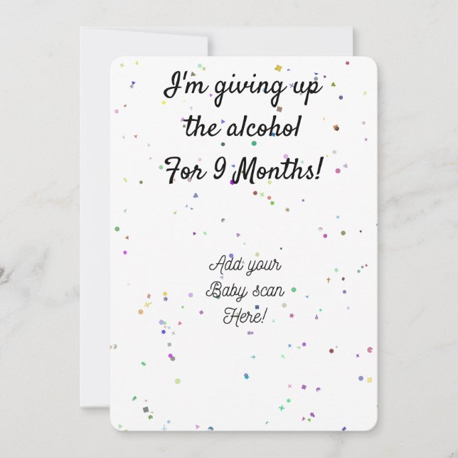 Personalised Pregnancy Announcement (Front)