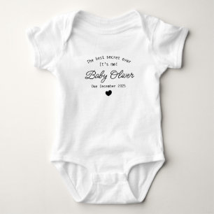 Personalised Pregnancy Announcement Baby Bodysuit