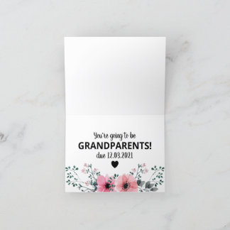 Personalised Pregnancy Announcement Grandparents