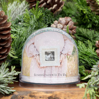 Personalised Pregnancy Announcement Snow Globe. Snowglobe
