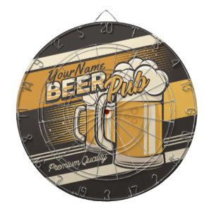 Personalised Premium Cold Beer Mug Pub Bar Dartboard