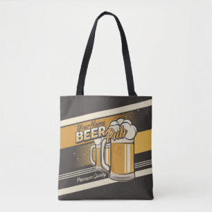 Personalised Premium Cold Beer Mug Pub Bar Tote Bag