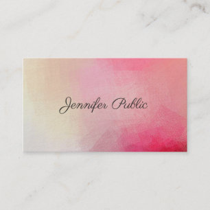 Personalised Premium Thick Luxury Handwritten Text Business Card