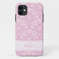 Personalised Preppy In Pink Mandala Art Deco