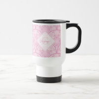 Personalised Preppy In Pink Mandala Art Deco