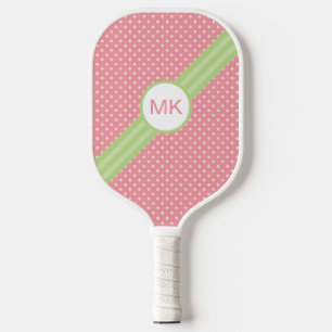 Personalised Preppy Pink Pickleball Paddle
