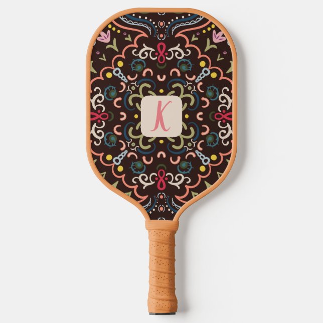 Personalised Preppy Retro Pickleball Paddle (Front)