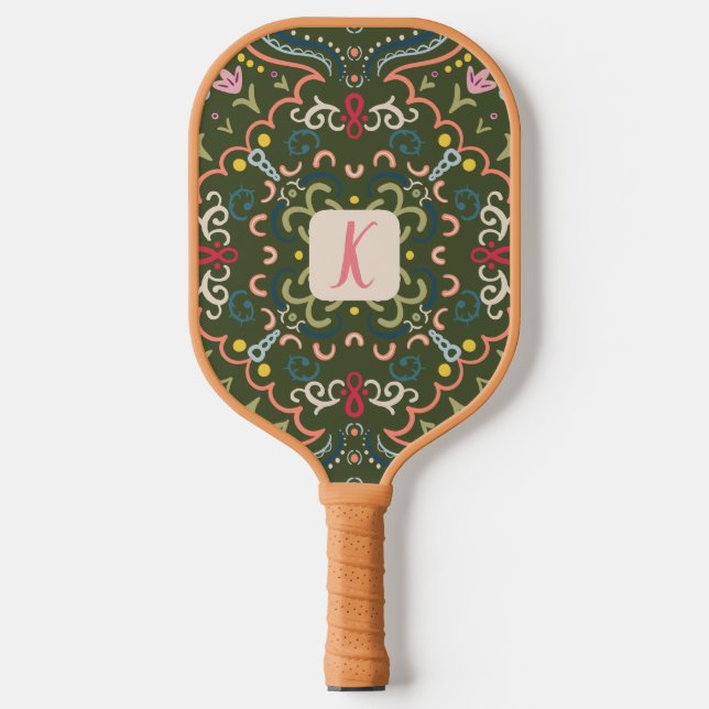 Personalised Preppy Retro Pickleball Paddle (Front)