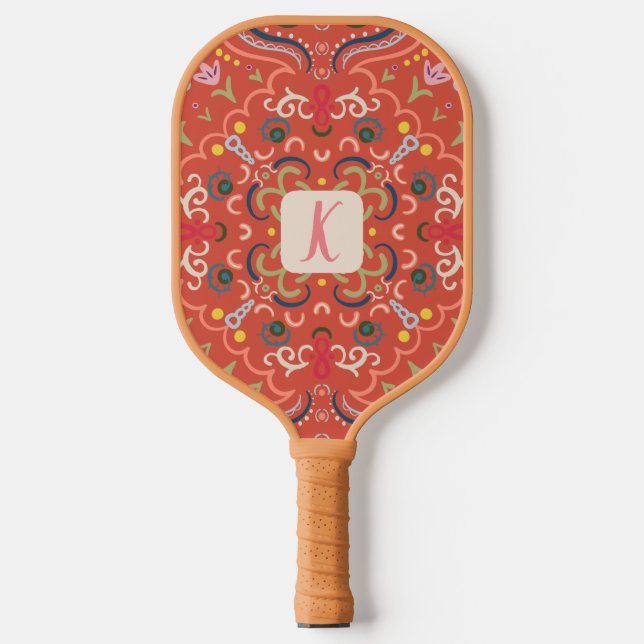 Personalised Preppy Retro Pickleball Paddle (Front)