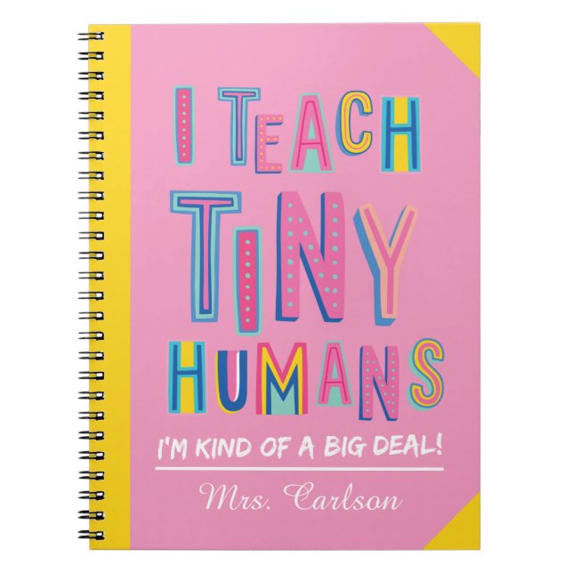 Personalised Preschool Teacher Appreciation Gifts Notebook (Front)