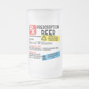 Personalised Prescription Beer Mug