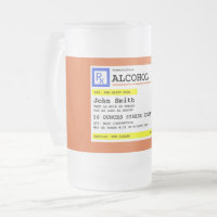 Personalised Prescription Humourous Alcohol   