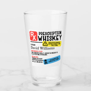 Personalised Prescription Whiskey Glass