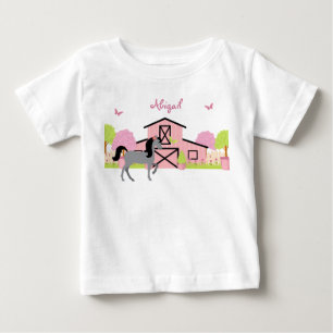 Personalised Pretty Barn & Garden Horse T-Shirt