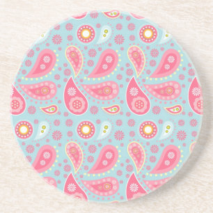 Personalised pretty pink gift ideas for girls coaster