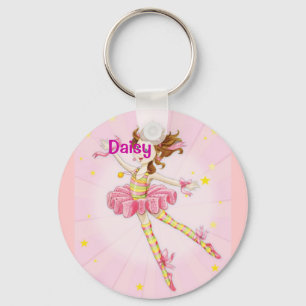 Personalised pretty pink gift ideas for girls key ring