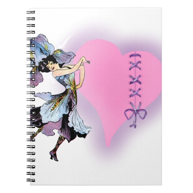 Personalised pretty pink gift ideas for girls notebook (Front)