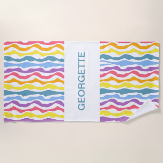 Personalised Pride Beach Towel