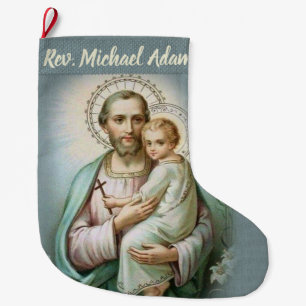 Personalised Priest Christmas Stocking