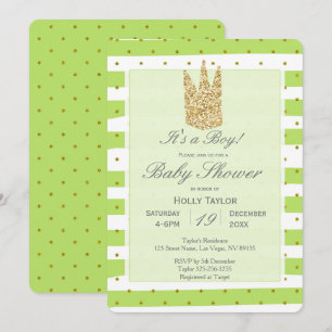 Personalised Prince Baby Shower Invitation