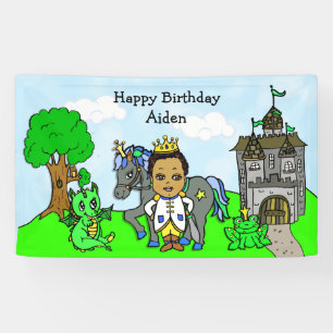 Personalised Prince Birthday Banner