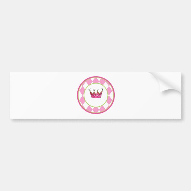 Personalised Princess Bumper Sticker (Front)