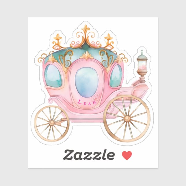 Personalised Princess Carriage (Sheet)