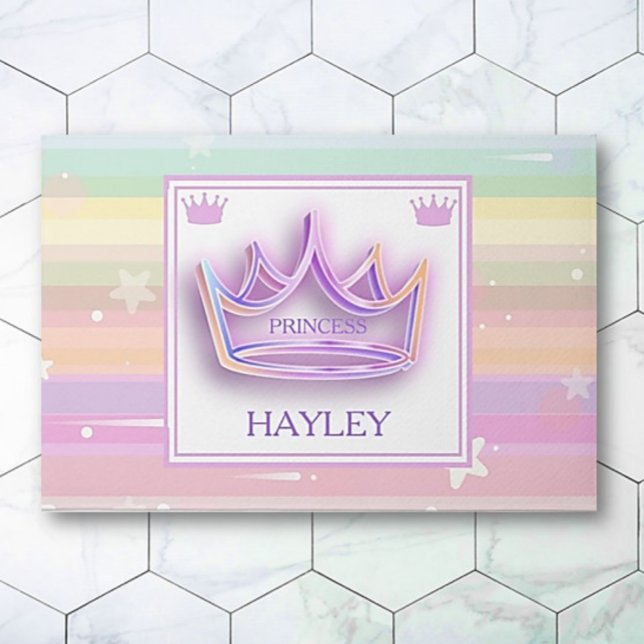 Personalised Princess Crown area rug (Creator Uploaded)