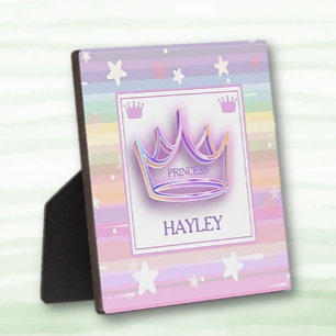 Personalised Princess Crown tabletop Plaque