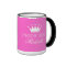 Personalised princess mug in pink with custom name