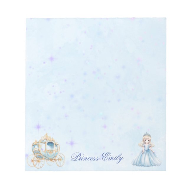 Personalised Princess Notepad (Front)