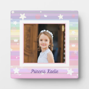 Personalised Princess Photo tabletop Plaque