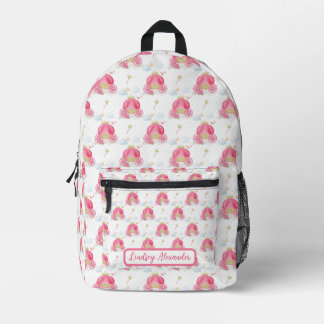 Personalised Princess Printed Backpack