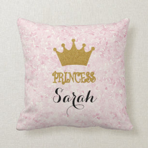 Personalised Princess Throw Pillow