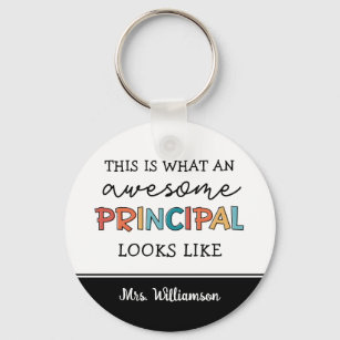 Personalised Principal Funny School Principal Key Ring