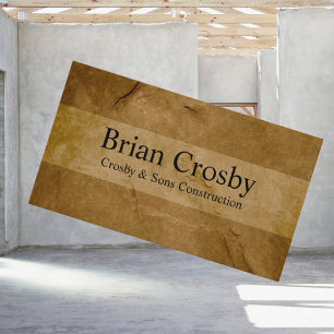 Personalised Professional Brown Name Business Card