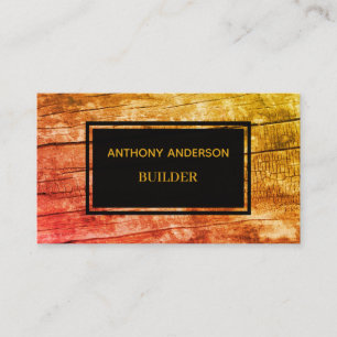 Personalised professional construction business card
