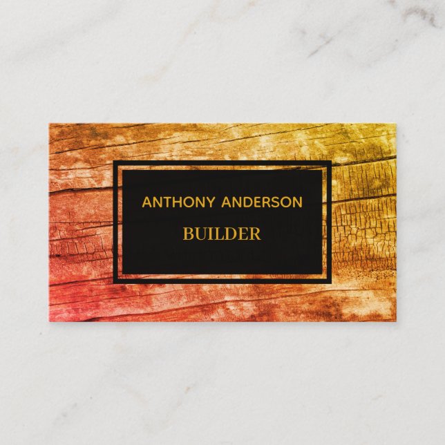 Personalised professional construction business card (Front)