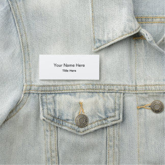 Personalised Professional Employee Classic Name Tag