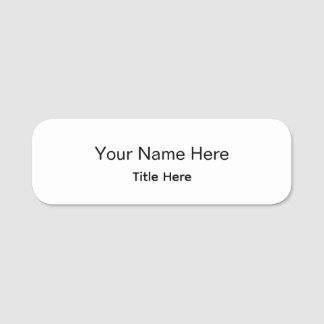 Personalised Professional Employee Classic Round Name Tag