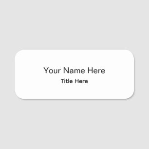 Personalised Professional Employee Magnetic Round Name Tag