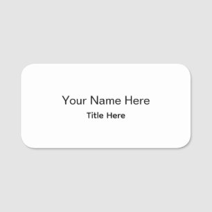 Personalised Professional Employee Magnetic Round Name Tag