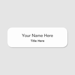 Personalised Professional Employee Magnetic Round Name Tag