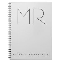 Personalised Professional Monogram Minimalist Grey