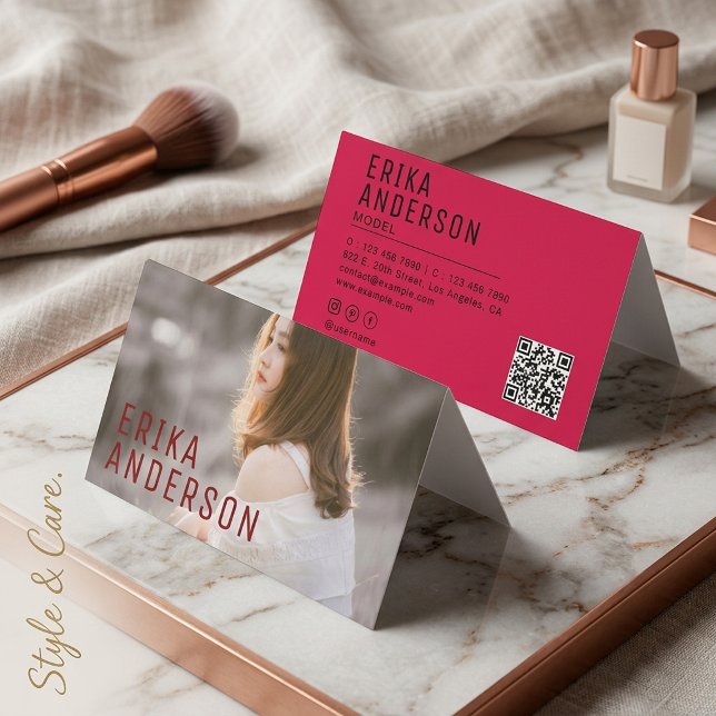 Personalised Professional QR Code added Business C Card (Personalized Professional QR Code added Business C Card)