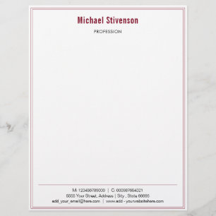 Personalised Professional Your Business Letterhead