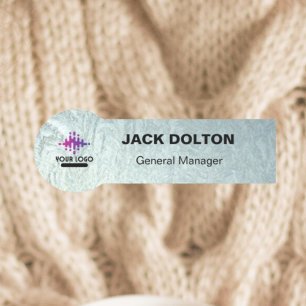 Personalised Professionalism: Silver Emblem Staff Name Tag